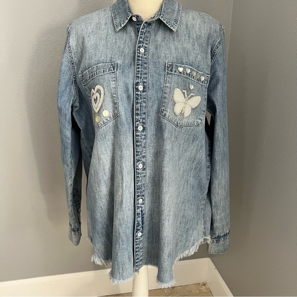 Lucky Brand Blue Denim Shirt